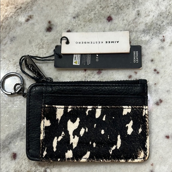 Black and White Cowhide Card Holder - Picture 5 of 5